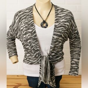 SUPER CUTE H&M LIGHT WEIGHT CARDIGAN ANIMAL PRINT,